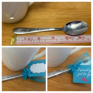 Customisable 5 x Teacher Hand Stamped Spoons