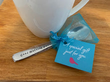 Load image into Gallery viewer, Custom Title Mr and Mrs Hand Stamped Teaspoons