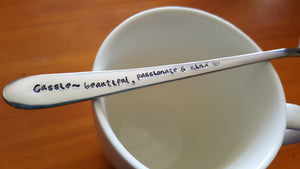 Custom Friendship Spoon, Hand Stamped Spoon