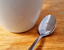 Load image into Gallery viewer, Natural Finish Customisable Nana&#39;s Tea Hand Stamped Teaspoon