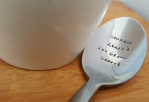 Custom Grandparent Ice Cream Spoon