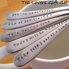 Load image into Gallery viewer, Tea Puns, Tea lovers Gift Spoons