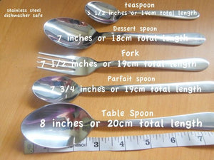 Custom Anniversary Spoon Set,  Hand Stamped Spoons