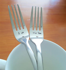 I Do, Me To Wedding Cake Utensils Cutlery for Bride and Groom