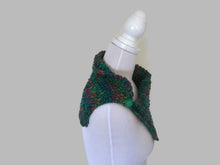 Load image into Gallery viewer, Pure Wool Green Flecked Cowl