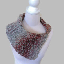 Load image into Gallery viewer, Sage Green and Dusty Pink Merino Wool Cowl