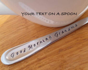 Custom Spoon Your Words On A Hand Stamped Spoon
