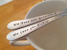 Load image into Gallery viewer, Customise the Titles, Hand Stamped Spoons